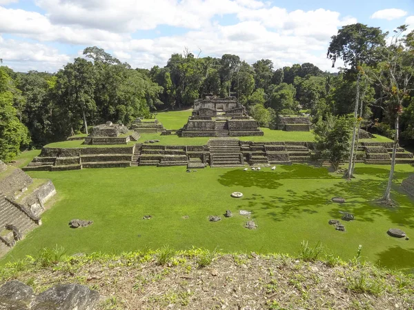 Antiguo Sitio Arqueológico Maya Llamado Caracol Ubicado Belice Centroamérica — Foto de Stock