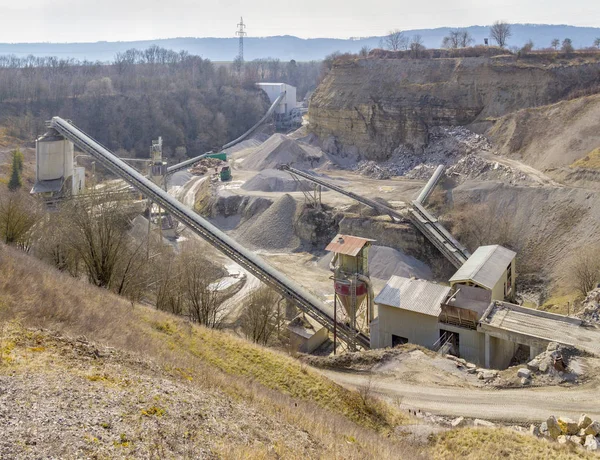 Steinbruch Landschaft Süddeutschland — Stockfoto