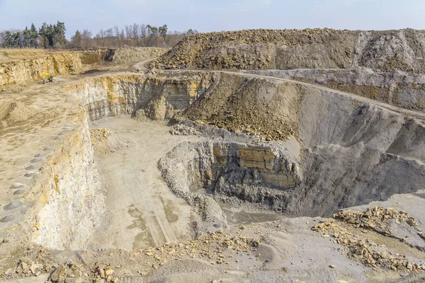 Sunny Illuminated Stone Pit Scenery Southern Germany — Stock Photo, Image