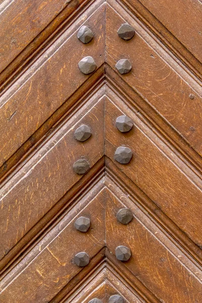 Detail Historic Wooden Door Fittings — Stock Photo, Image