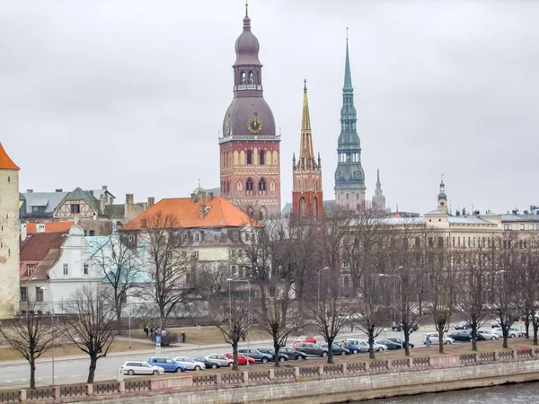 Vue Sur Ville Riga Capitale Lettonie — Photo