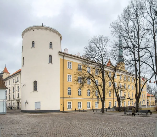 Castillo Riga Riga Capital Letonia Invierno — Foto de Stock