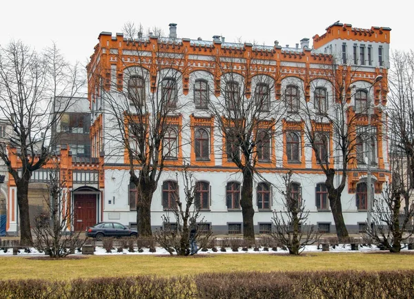 Utsikt Över Staden Riga Lettlands Huvudstad Vintern — Stockfoto