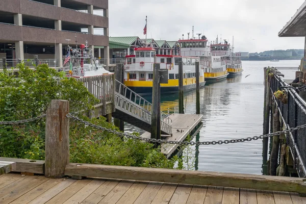 Paisaje Del Puerto Portland Una Ciudad Maine Estados Unidos —  Fotos de Stock