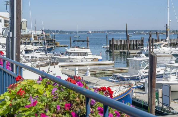 Hamnlandskap Portland Stad Maine Usa — Stockfoto