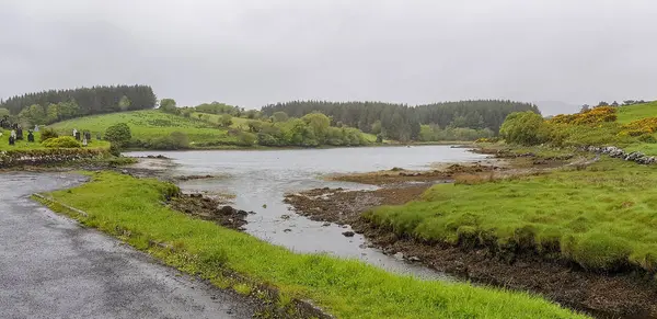 アイルランドのゴールウェイ郡にあるコンネマラの牧歌的な水辺の風景 — ストック写真