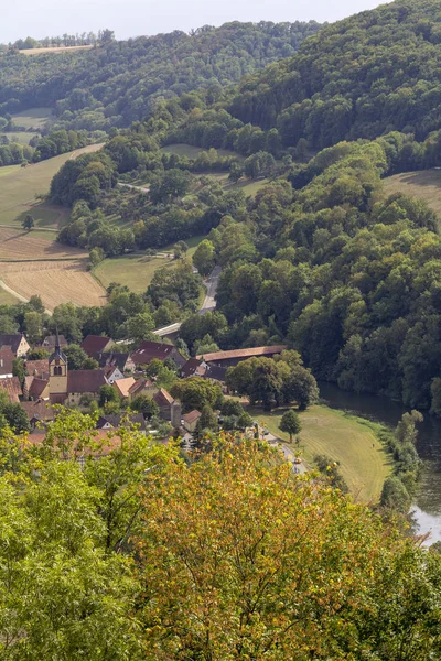 Village Nommé Baechlingen Hohenlohe Une Région Dans Sud Allemagne Heure — Photo