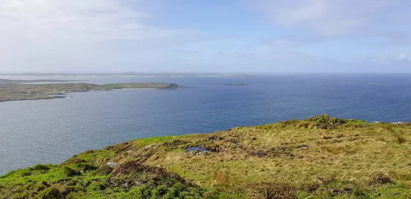 Ειδυλλιακό Παράκτιο Τοπίο Γύρω Από Την Sky Road Στην Connemara — Φωτογραφία Αρχείου