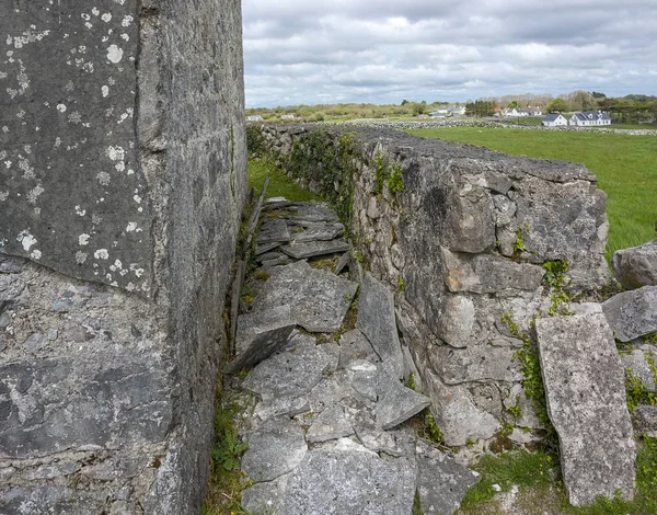 Пейзажи Вокруг Некоторых Зданий Сохранились Коннемаре Регионе Ирландии — стоковое фото