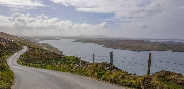 Cenário Costeiro Idílico Torno Sky Road Connemara Uma Região Oeste — Fotografia de Stock