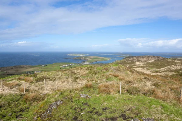 Idylliczna Sceneria Przybrzeżna Wokół Sky Road Connemara Regionie Zachodniej Irlandii — Zdjęcie stockowe