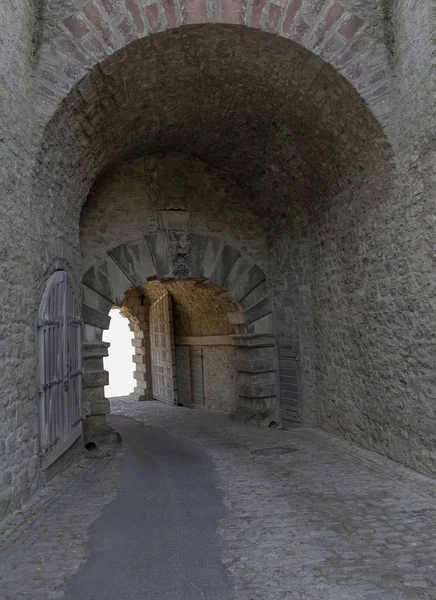 Passage Forteresse Marienberg Près Wuerzburg Franconie Une Zone Bavaroise Allemagne — Photo