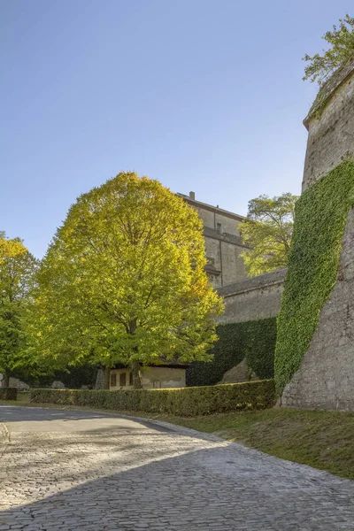 Idyllische Omgeving Rond Het Marienbergse Fort Bij Wuerzburg Frankenland Een — Stockfoto