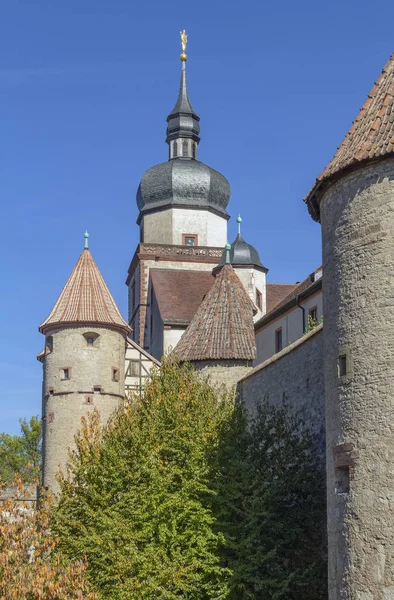 Ειδυλλιακή Λεπτομέρεια Του Φρουρίου Marienberg Κοντά Wuerzburg Στη Φραγκονία Μια — Φωτογραφία Αρχείου