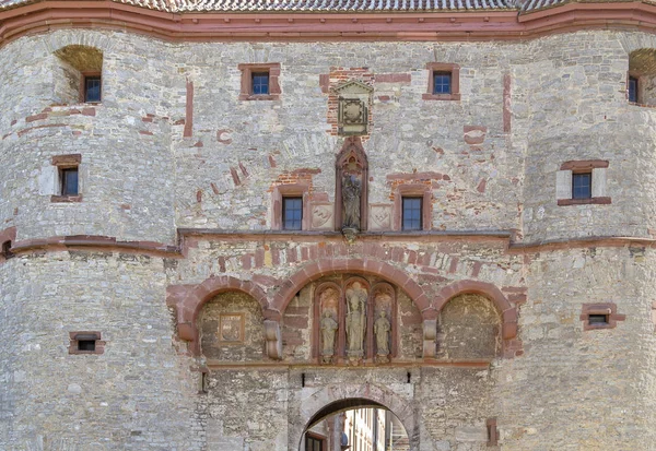 Detalhe Fortaleza Marienberg Perto Wuerzburg Francónia Uma Área Baviera Alemanha — Fotografia de Stock