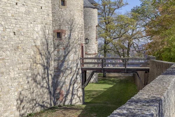 Ειδυλλιακό Τοπίο Γύρω Από Φρούριο Marienberg Κοντά Wuerzburg Στη Φραγκονία — Φωτογραφία Αρχείου