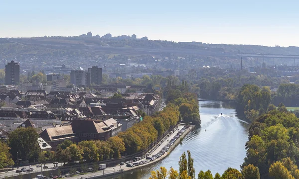 Vista Aerea Wuerzburg Una Città Franconiana Baviera Germania — Foto Stock