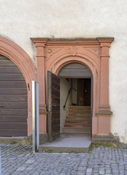 Λεπτομέρεια Του Φρουρίου Marienberg Κοντά Wuerzburg Στη Φραγκονία Μια Βαυαρική — Φωτογραφία Αρχείου