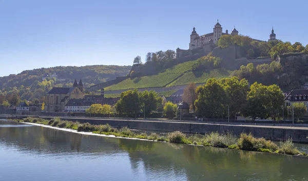 Fortaleza Marienberg Cerca Wuerzburg Franconia Una Zona Bávara Alemania —  Fotos de Stock