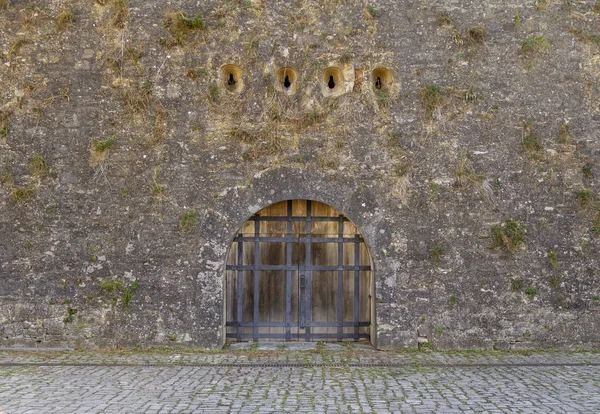 Λεπτομέρεια Του Φρουρίου Marienberg Κοντά Wuerzburg Στη Φραγκονία Μια Βαυαρική — Φωτογραφία Αρχείου