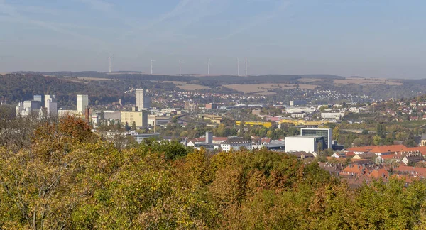 Vista Aérea Wuerzburg Uma Cidade Francónia Baviera Alemanha — Fotografia de Stock