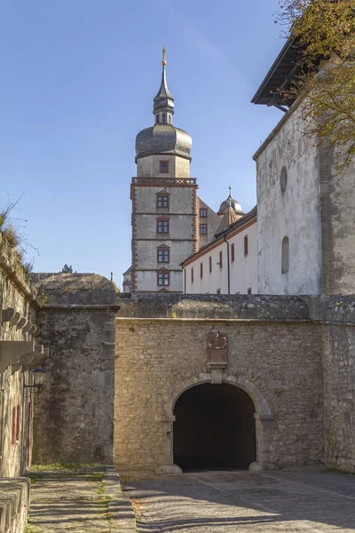 Idyllisk Detalj Marienberg Fästning Nära Wuerzburg Franken Ett Bayerskt Område — Stockfoto