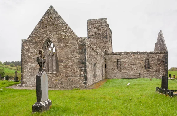 Eine Alte Kirchenruine Und Ein Friedhof Connemara Einer Region Irland — Stockfoto