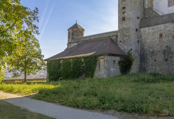 Scenario Idilliaco Intorno Alla Fortezza Marienberg Vicino Wuerzburg Franconia Una — Foto Stock