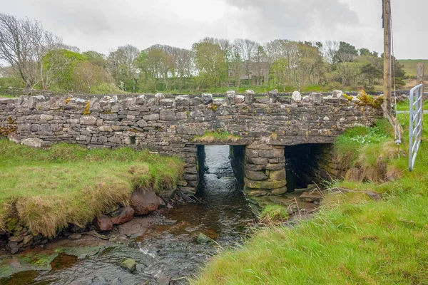 Köprü Connemara Rlanda Bir Alanda Görülen Çayı — Stok fotoğraf