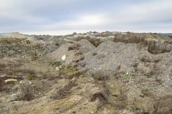 破坏堆风景在德国南部的一个采石场 — 图库照片