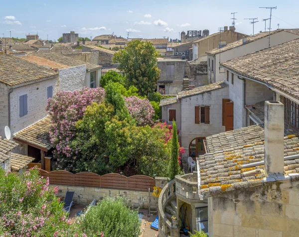 Vista Ángulo Alto Una Comuna Llamada Aigues Mortes Francia —  Fotos de Stock