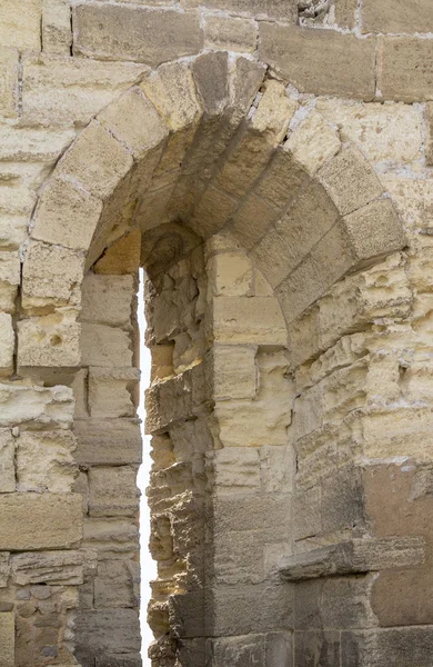 Detalhe Arquitetônico Uma Comuna Chamada Aigues Mortes França — Fotografia de Stock