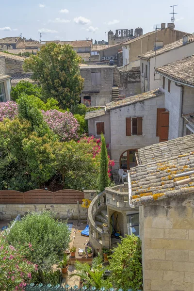 Vue Angle Élevé Une Commune Nommée Aigues Mortes France — Photo