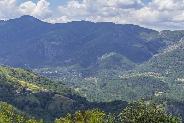Vysoký Úhel Scenérie Auvergne Rhone Alpes Jižní Francii — Stock fotografie