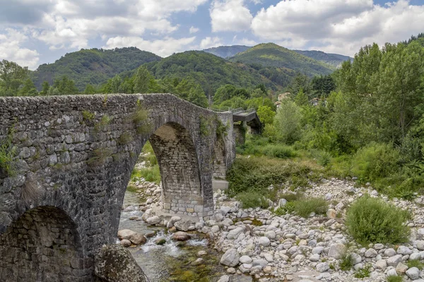 Historic Stone Bridge Ardeche River Southern France — Stock Photo, Image
