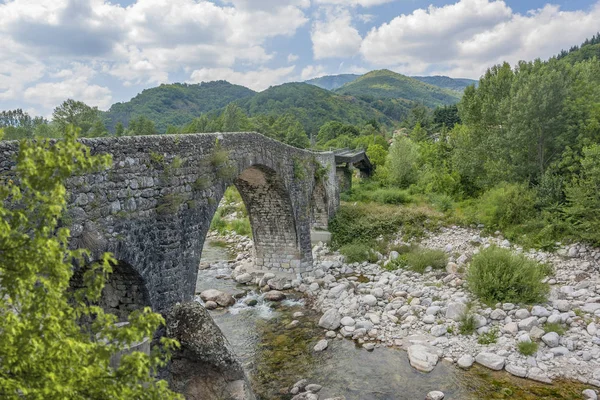 Historic Stone Bridge Ardeche River Southern France — Stock Photo, Image