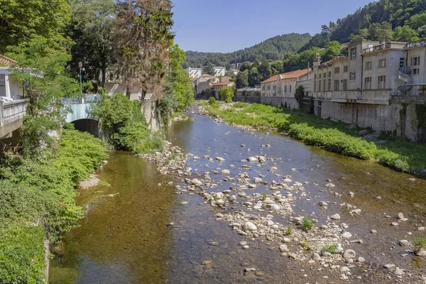 Τοπίο Γύρω Vals Les Bains Μια Κομμούνα Στο Τμήμα Ardeche — Φωτογραφία Αρχείου