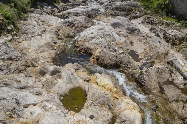 Détail Rocheux Ardèche Dans Sud France — Photo