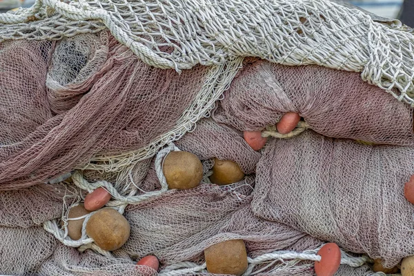 Verstrickung von Fischernetzen — Stockfoto