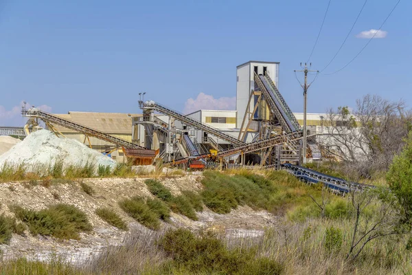 Salzproduktionsanlage — Stockfoto