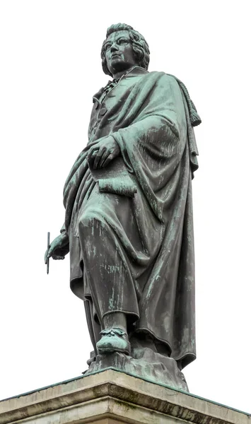 Mozart standbeeld in Salzburg — Stockfoto