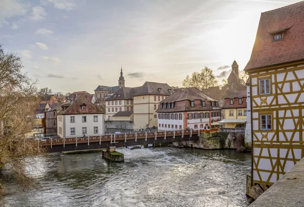 Bamberg à la rivière Regnitz — Photo