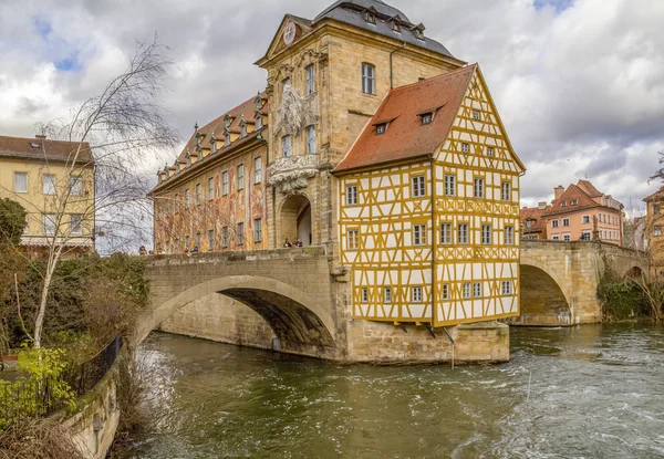 Bamberg vid floden Regnitz — Stockfoto