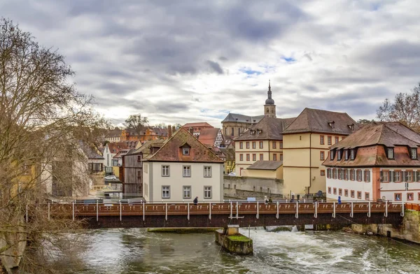 Bamberg nad rzeką Regnitz — Zdjęcie stockowe