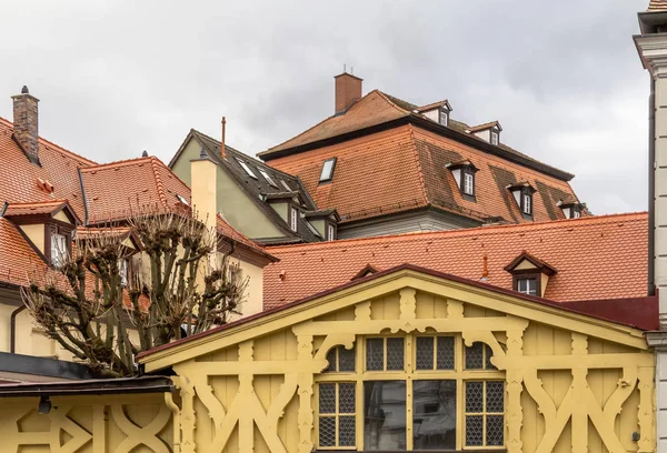 Архитектурные детали в Бамберге — стоковое фото