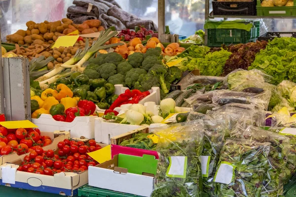 Vegetables market stall — Stock Photo, Image