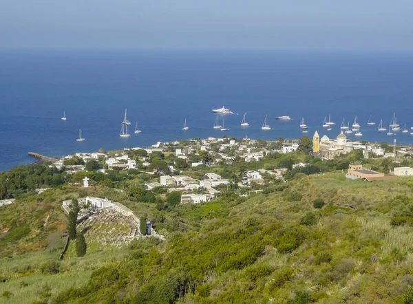 Vista de alto ângulo em Stromboli — Fotografia de Stock