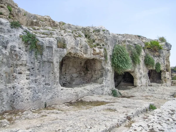 シチリア島の古代シュラクサイ — ストック写真