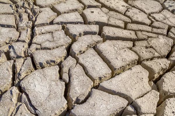 Natural Abstract Background Fissured Dry Loam — Stock Photo, Image