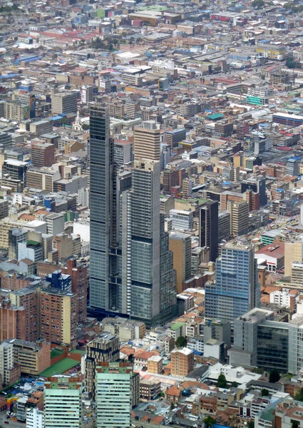 Вид Воздуха Боготу Столицу Самый Большой Город Колумбии — стоковое фото